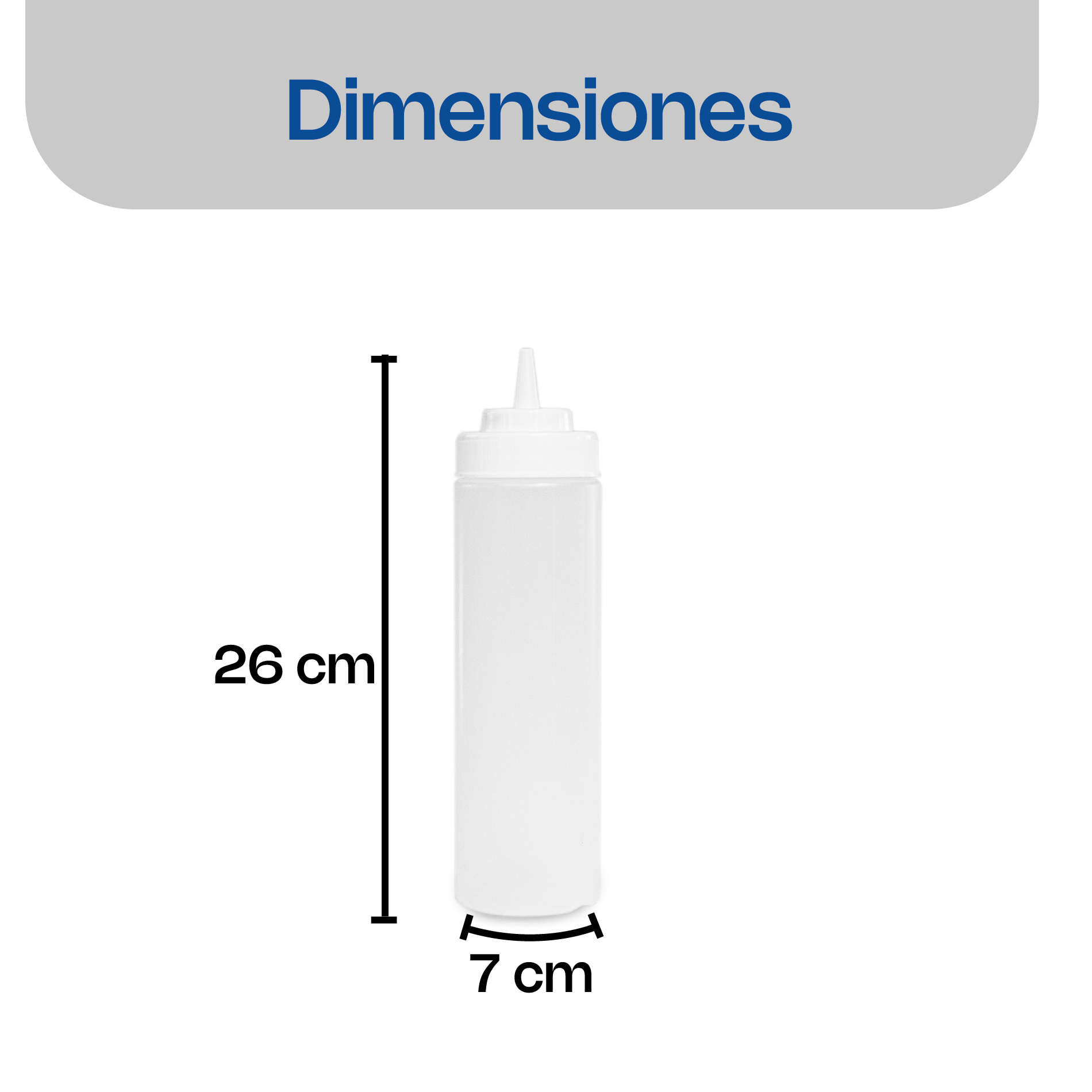 Recipiente Transparente para Aderezo 24 oz