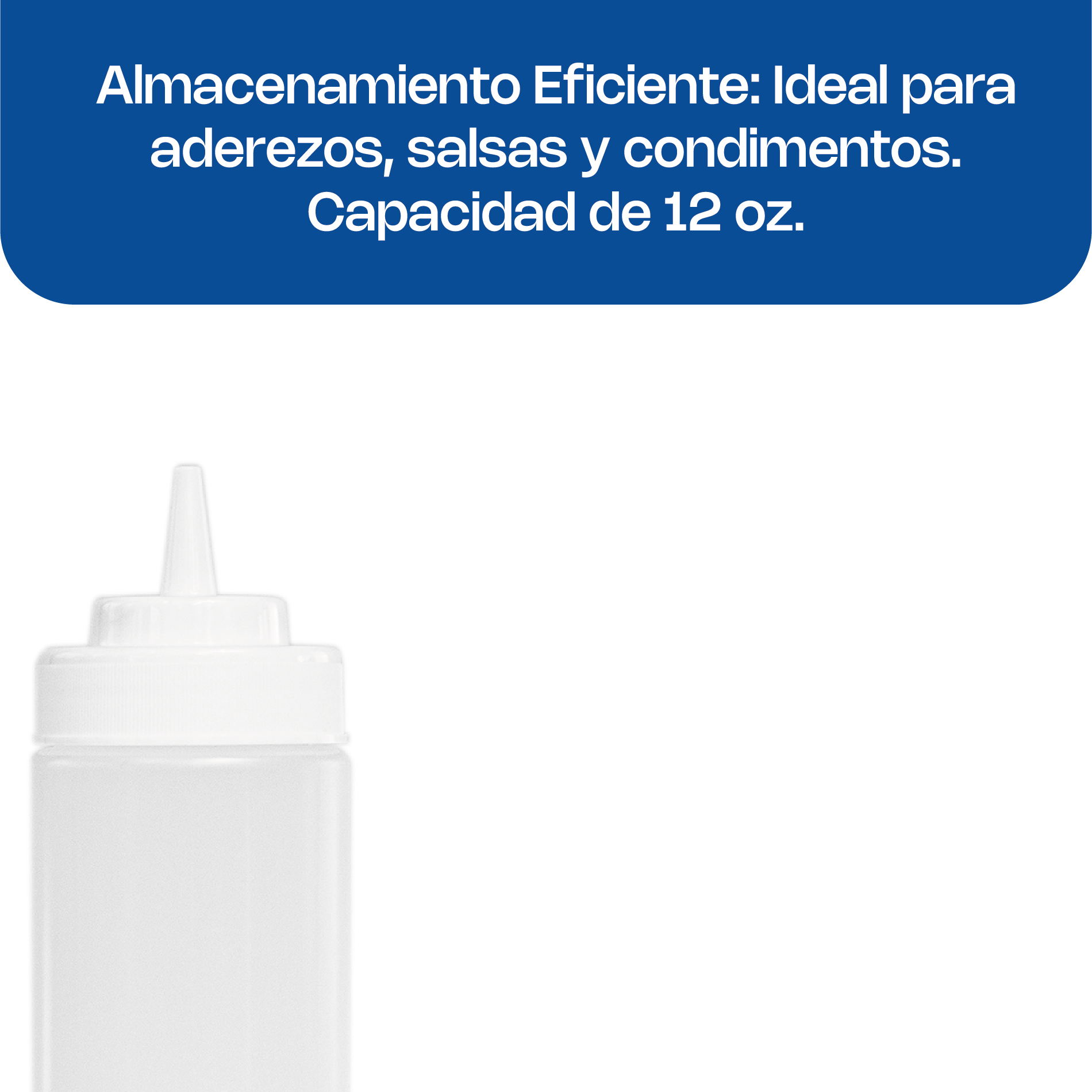 Recipiente Transparente para Aderezo 24 oz