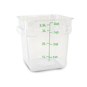 Recipiente Cuadrado de Policarbonato 4 qt