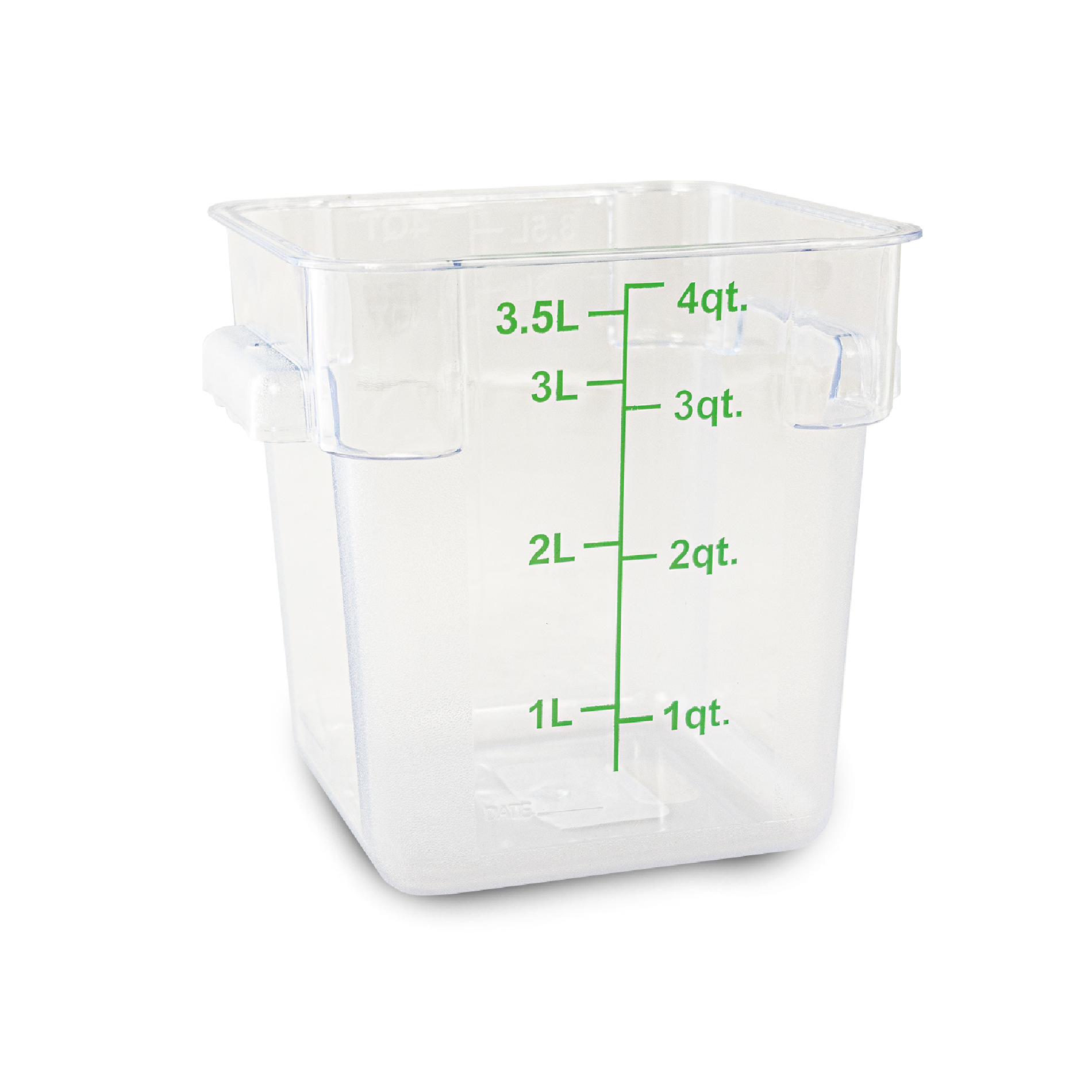 Recipiente Cuadrado de Policarbonato 4 qt