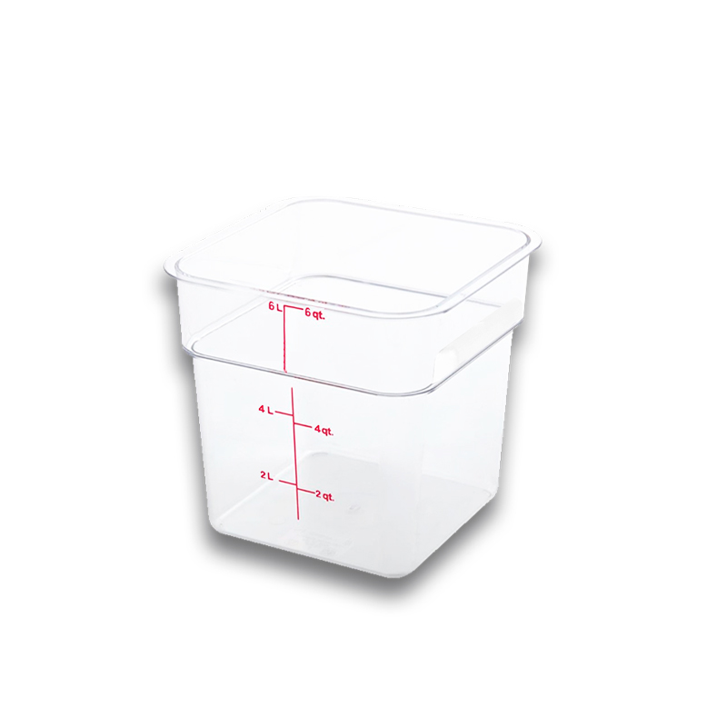 Recipiente Cuadrado de Policarbonato 6 qt