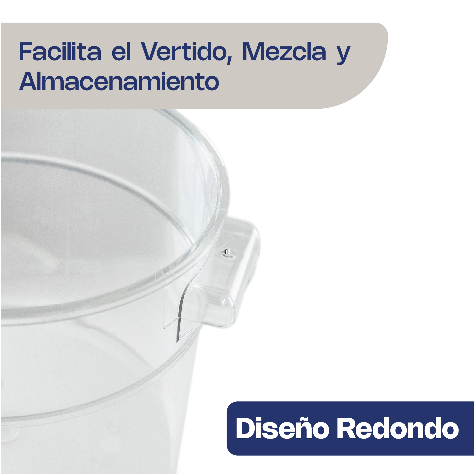 Recipiente Redondo de Policarbonato 12 qt