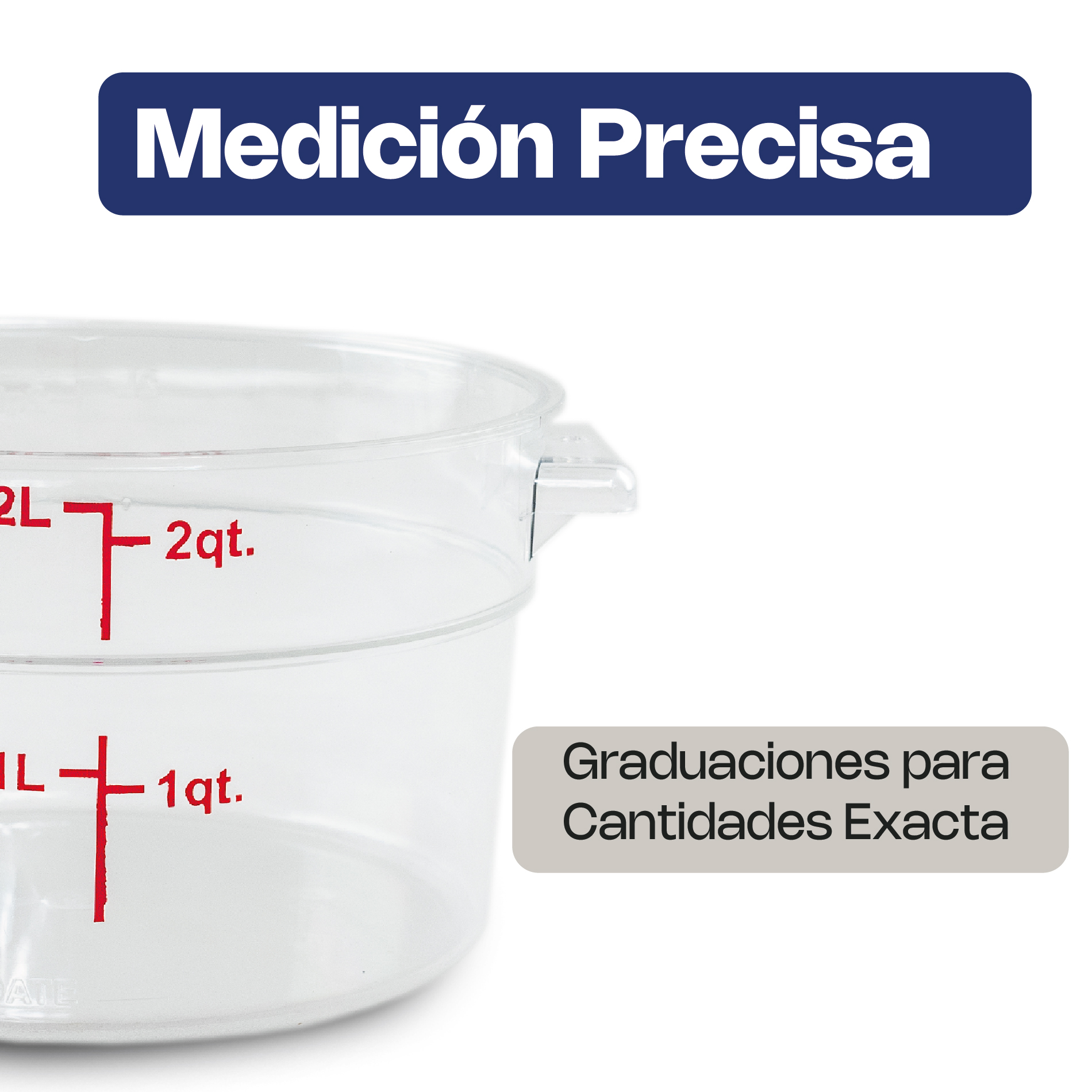 Recipiente Redondo de Policarbonato 2 qt