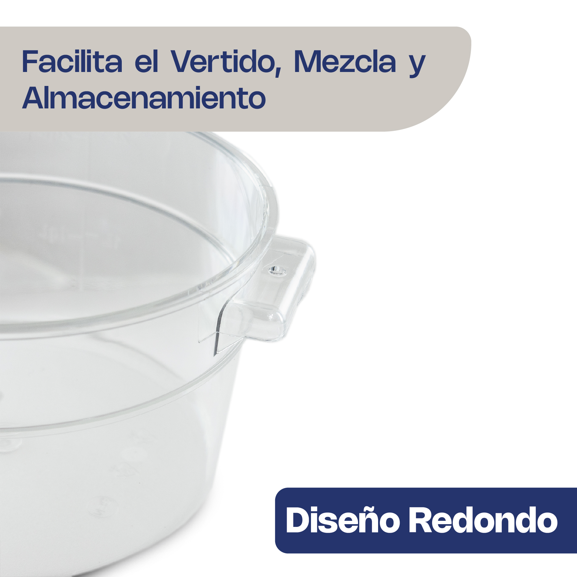 Recipiente Redondo de Policarbonato 2 qt
