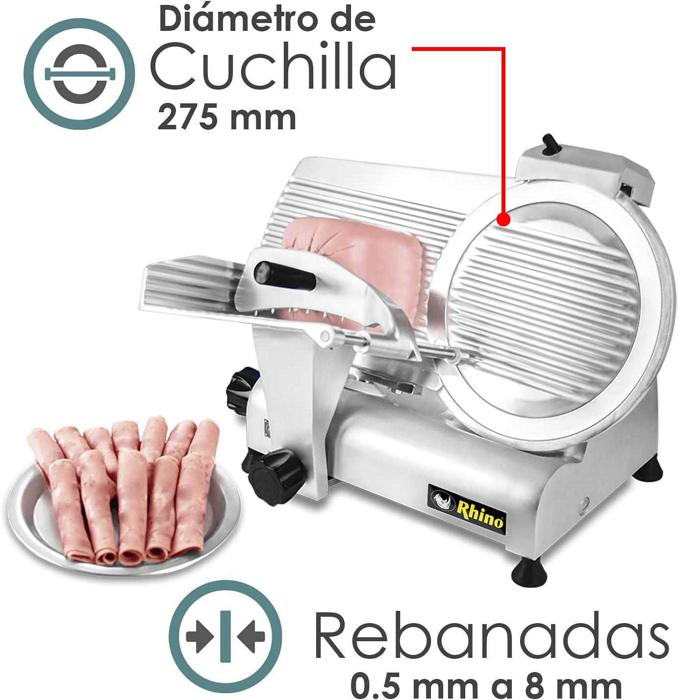 Rebanadora de Embutidos 275 mm