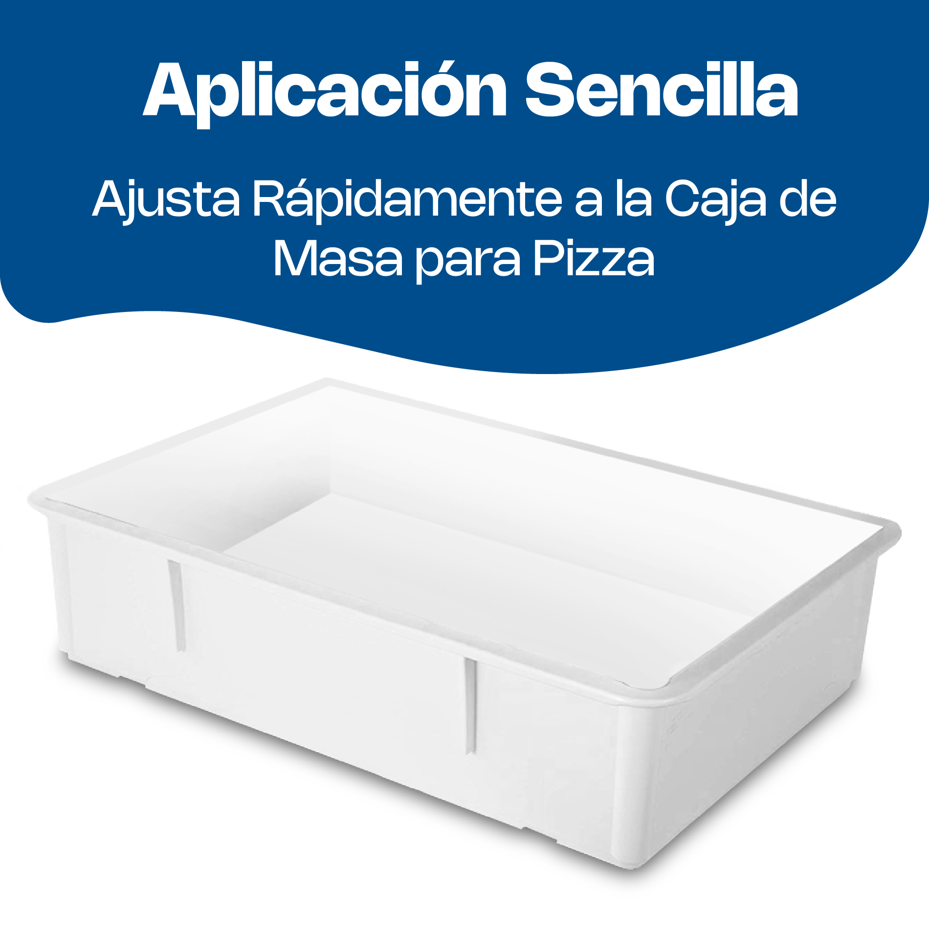 Tapa para Caja de Masa para Pizza 64.5 x 44 x 4 cm