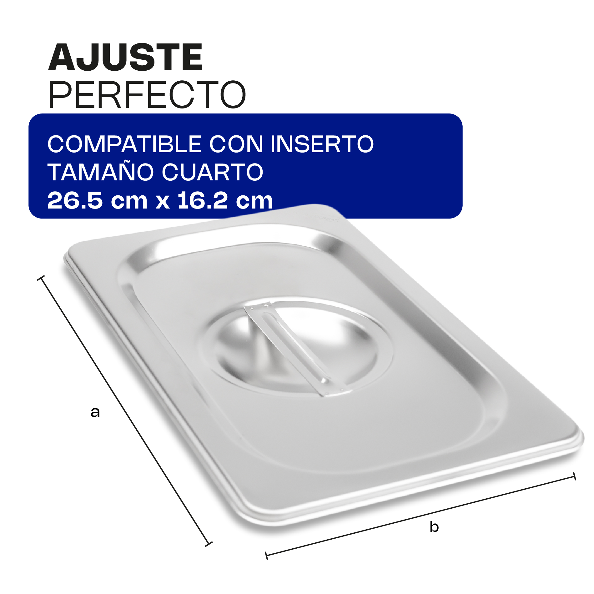 Tapa para Insertos de Acero Inoxidable Cuarto