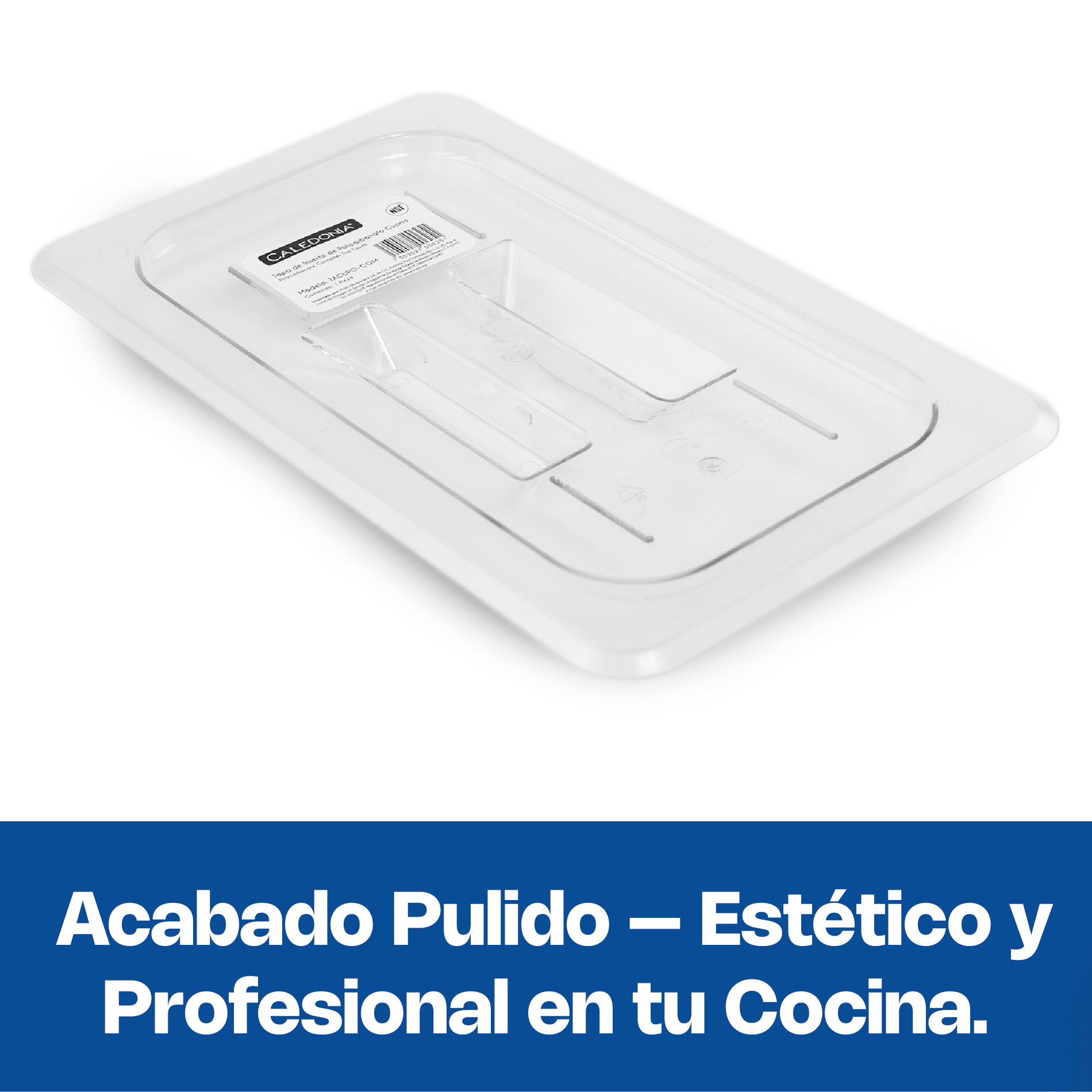 Tapa para Inserto de Policarbonato Cuarto