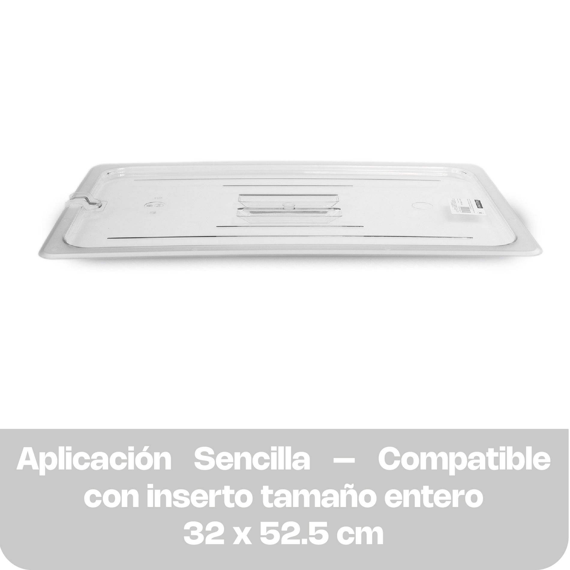 Tapa Ranurada para Inserto de Policarbonato Entero