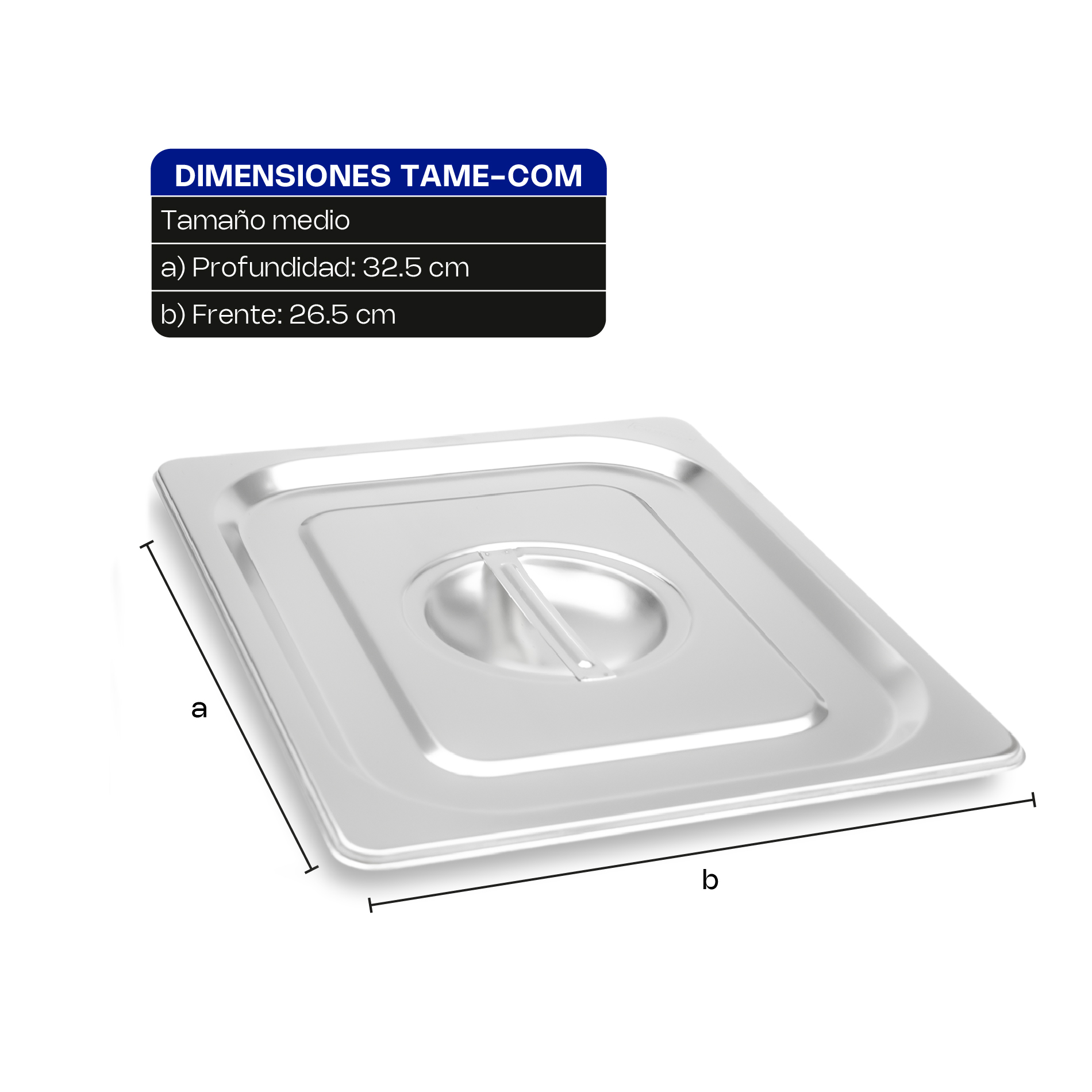 Tapa para Insertos de Acero Inoxidable Medio