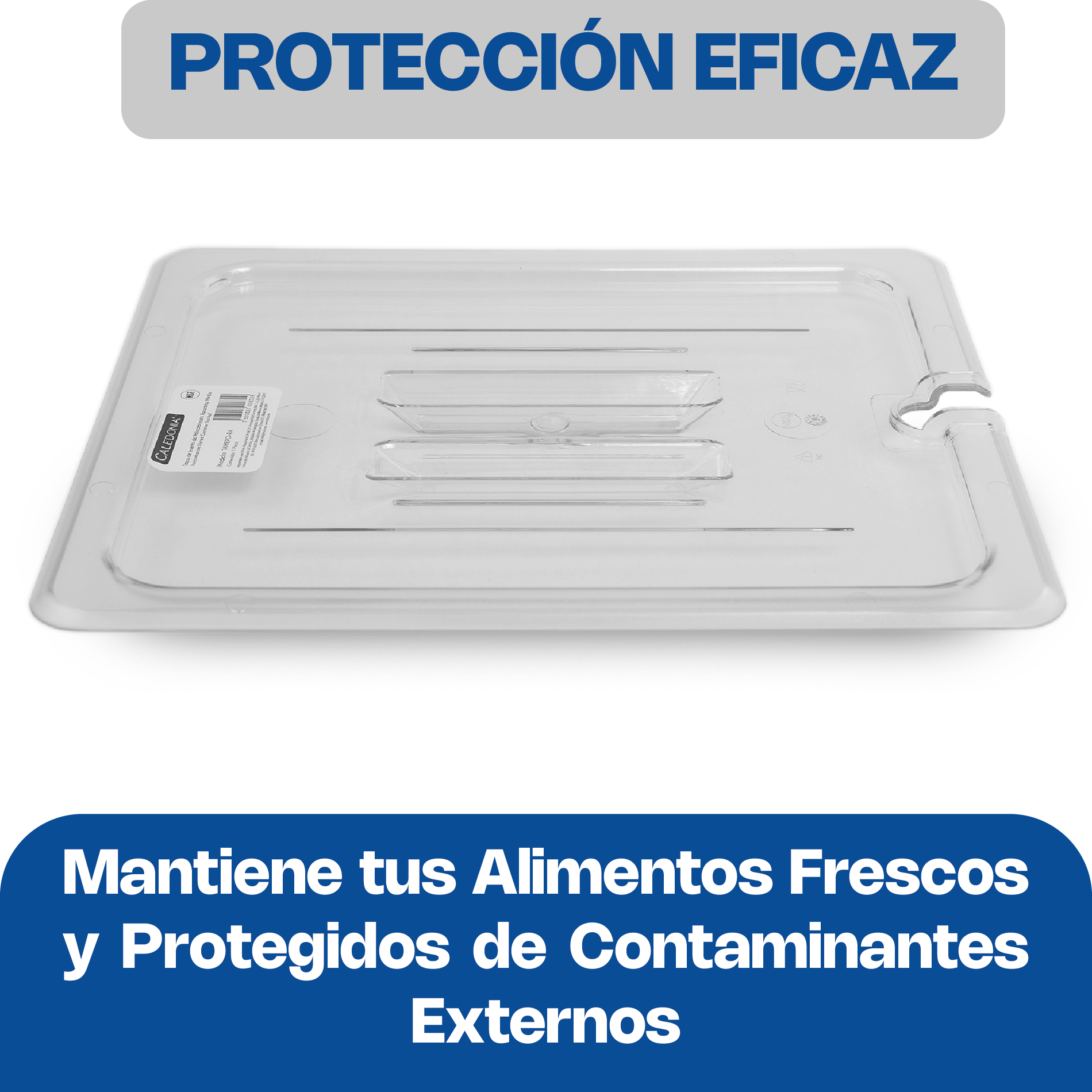 Tapa Ranurada para Inserto de Policarbonato Medio