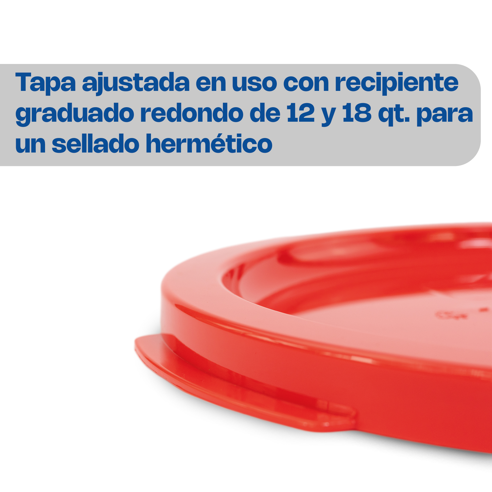 Tapa para Recipiente Redondo 12 y 18 qt