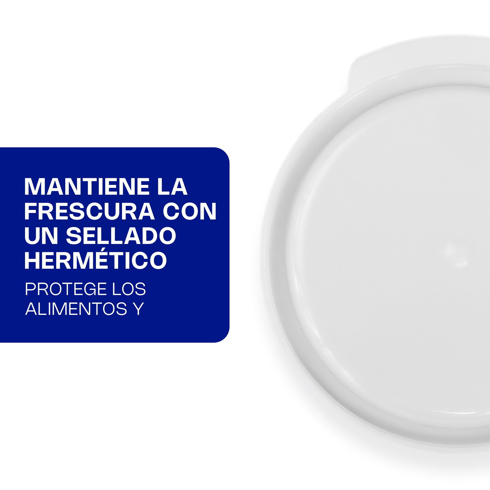 Tapa Redonda de Polietileno 2 y 4 qt