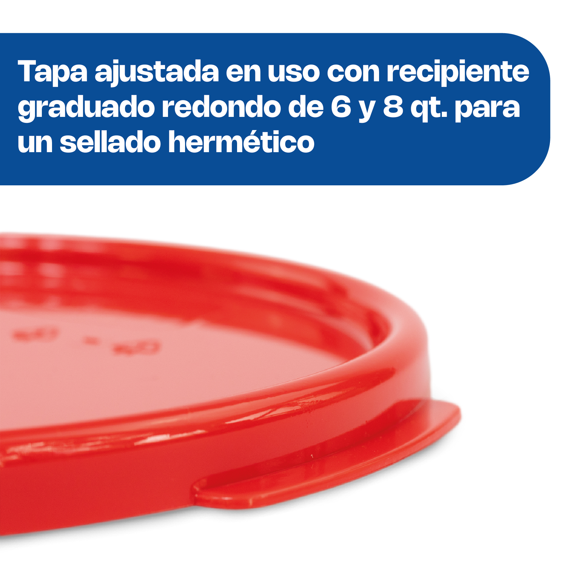 Tapa para Recipiente Redondo 6 y 8 qt