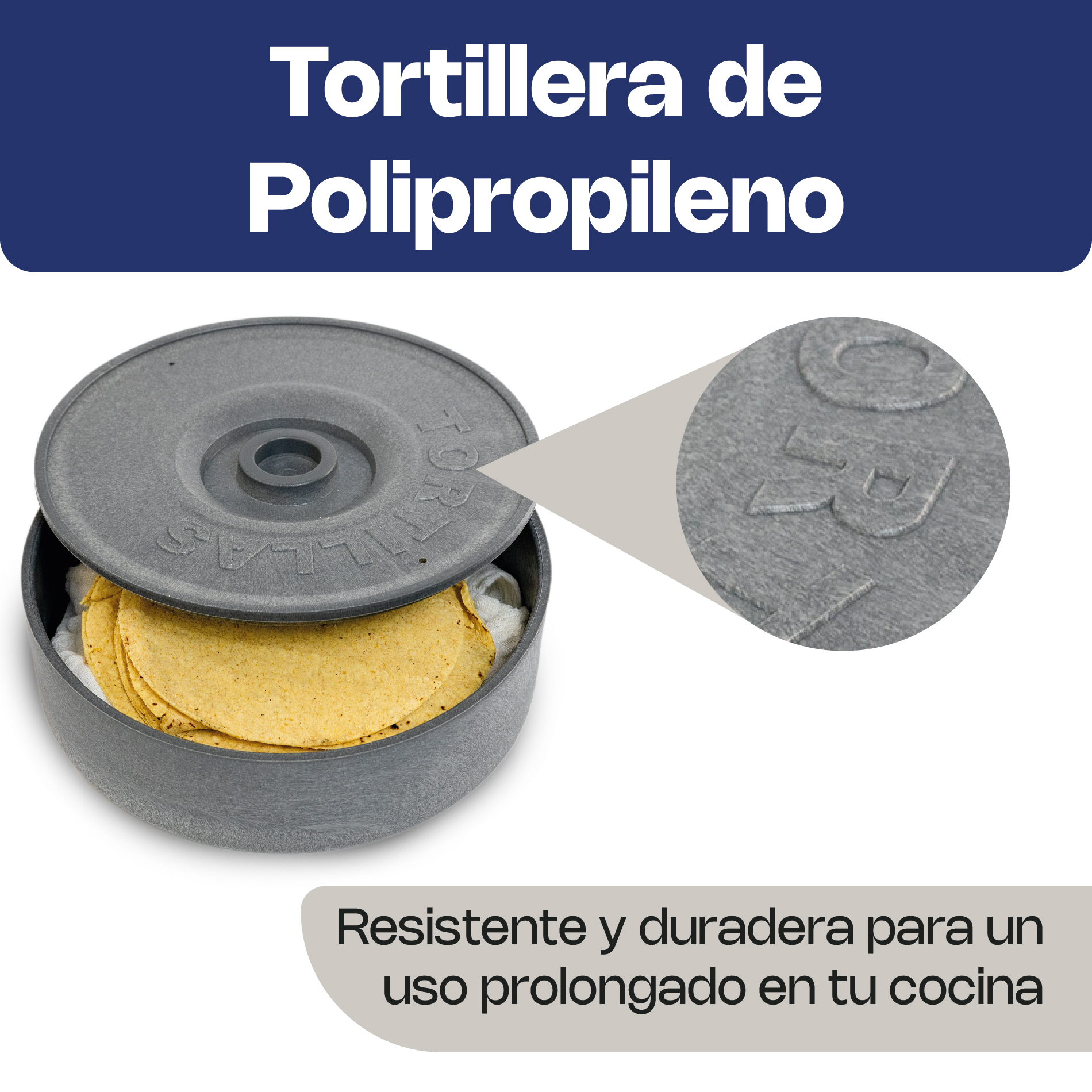 Tortillero 21.5 x 6.5 cm