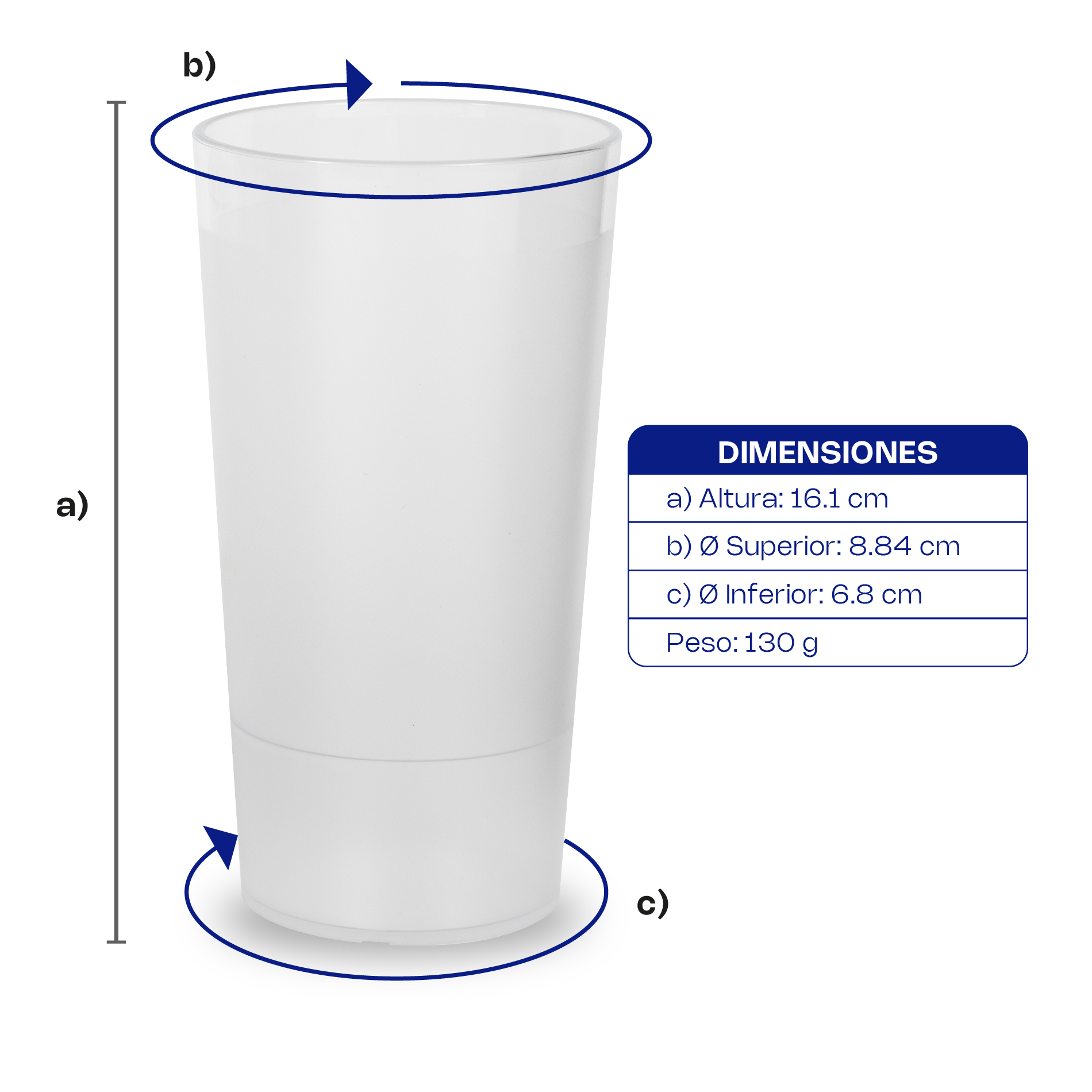 Vaso de Policarbonato 22 oz