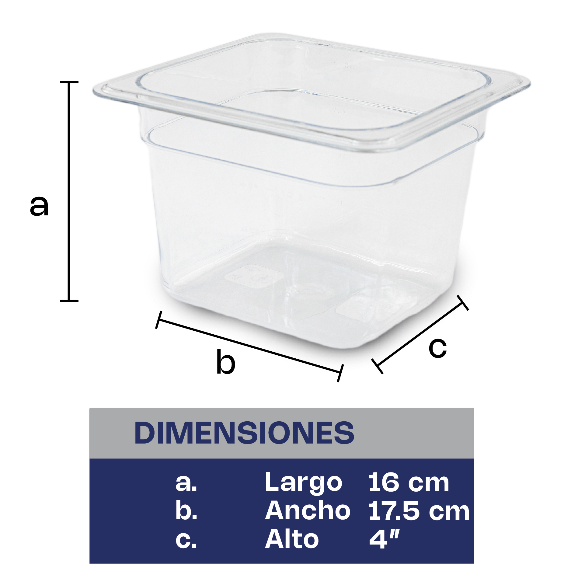 Inserto para Policarbonato Sexto 4"
