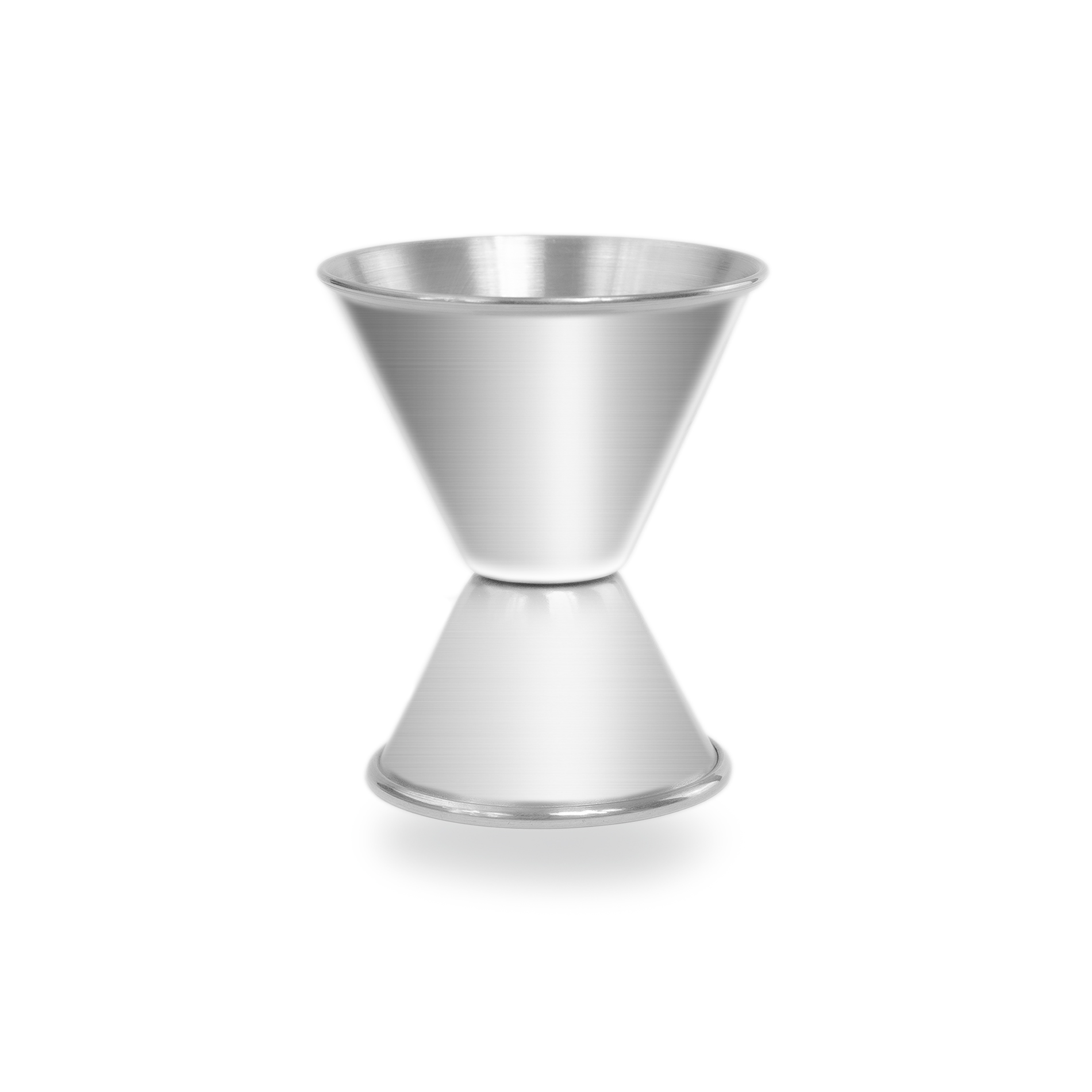 Medidor para bebidas doble de acero inoxidable, 1 y 2 oz.