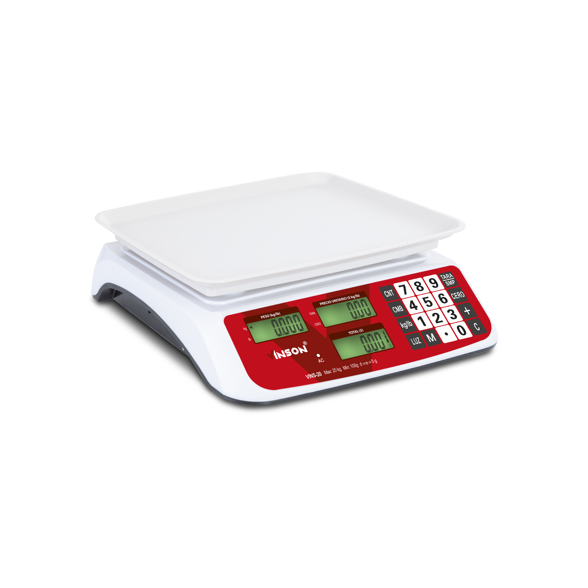 Báscula Electrónica Multifunciones 20 kg