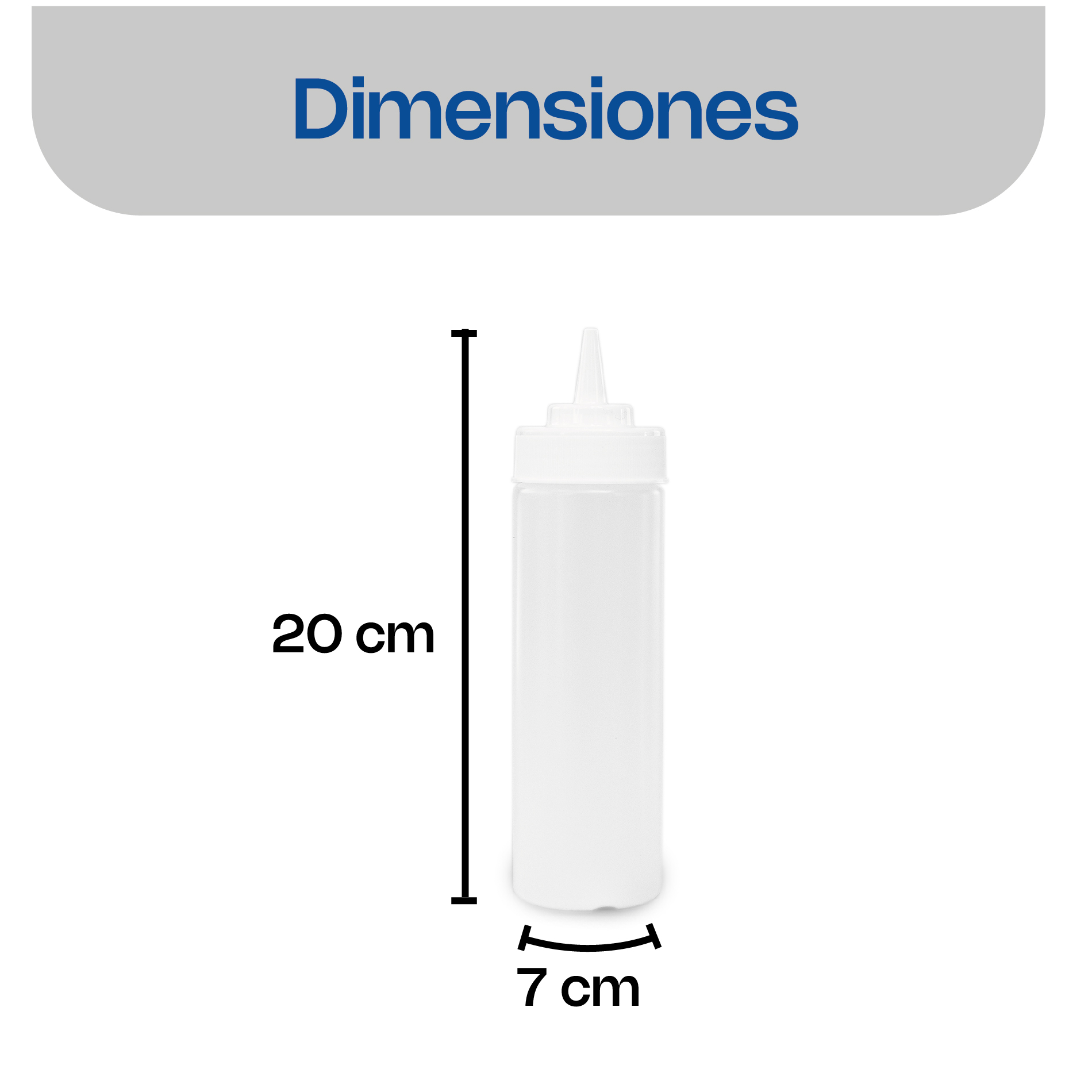 Recipiente Transparente para Aderezo 16 oz
