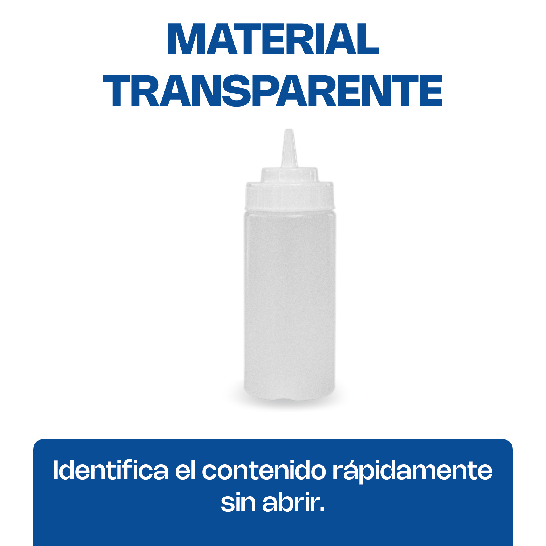 Recipiente Transparente para Aderezo 12 oz