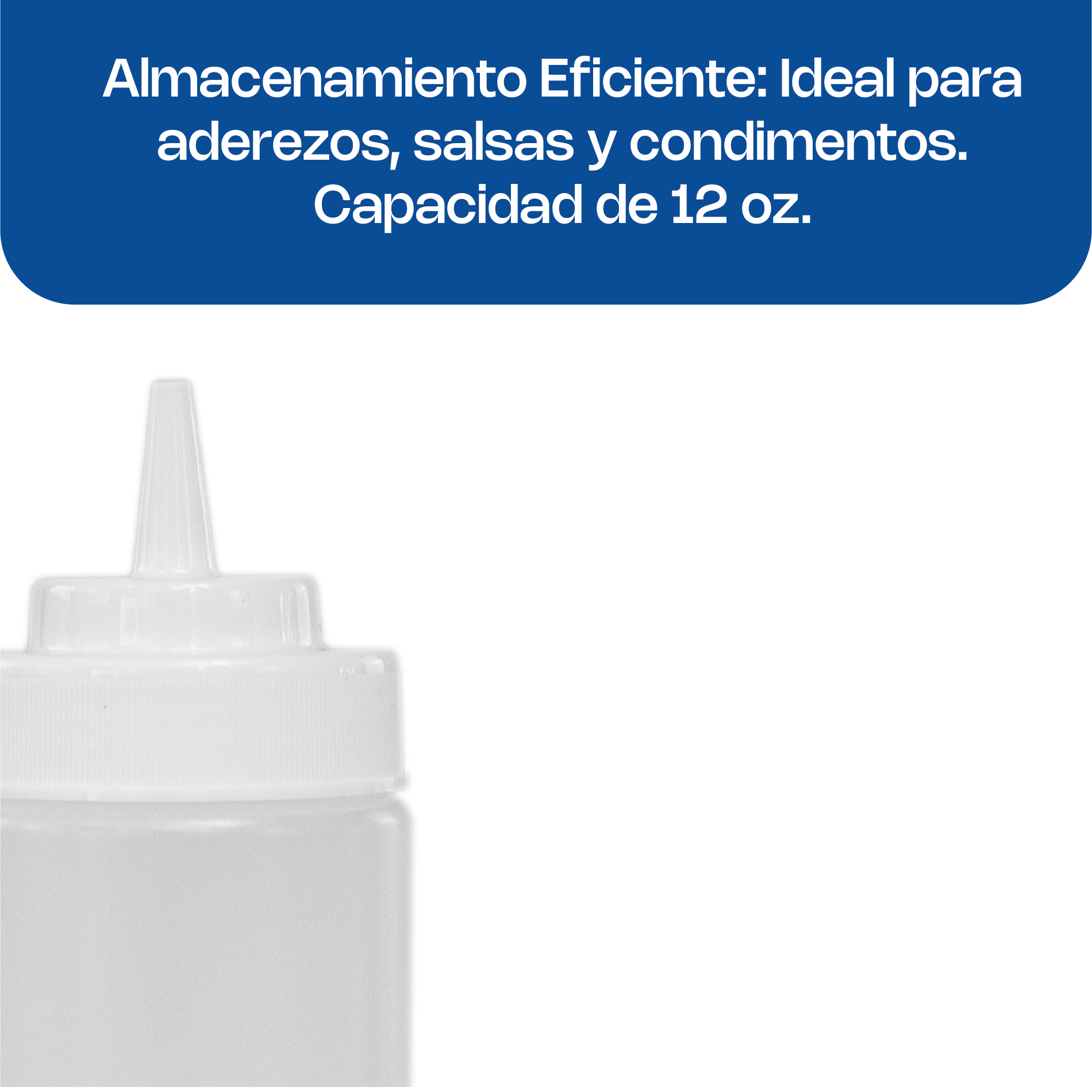 Recipiente Transparente para Aderezo 12 oz