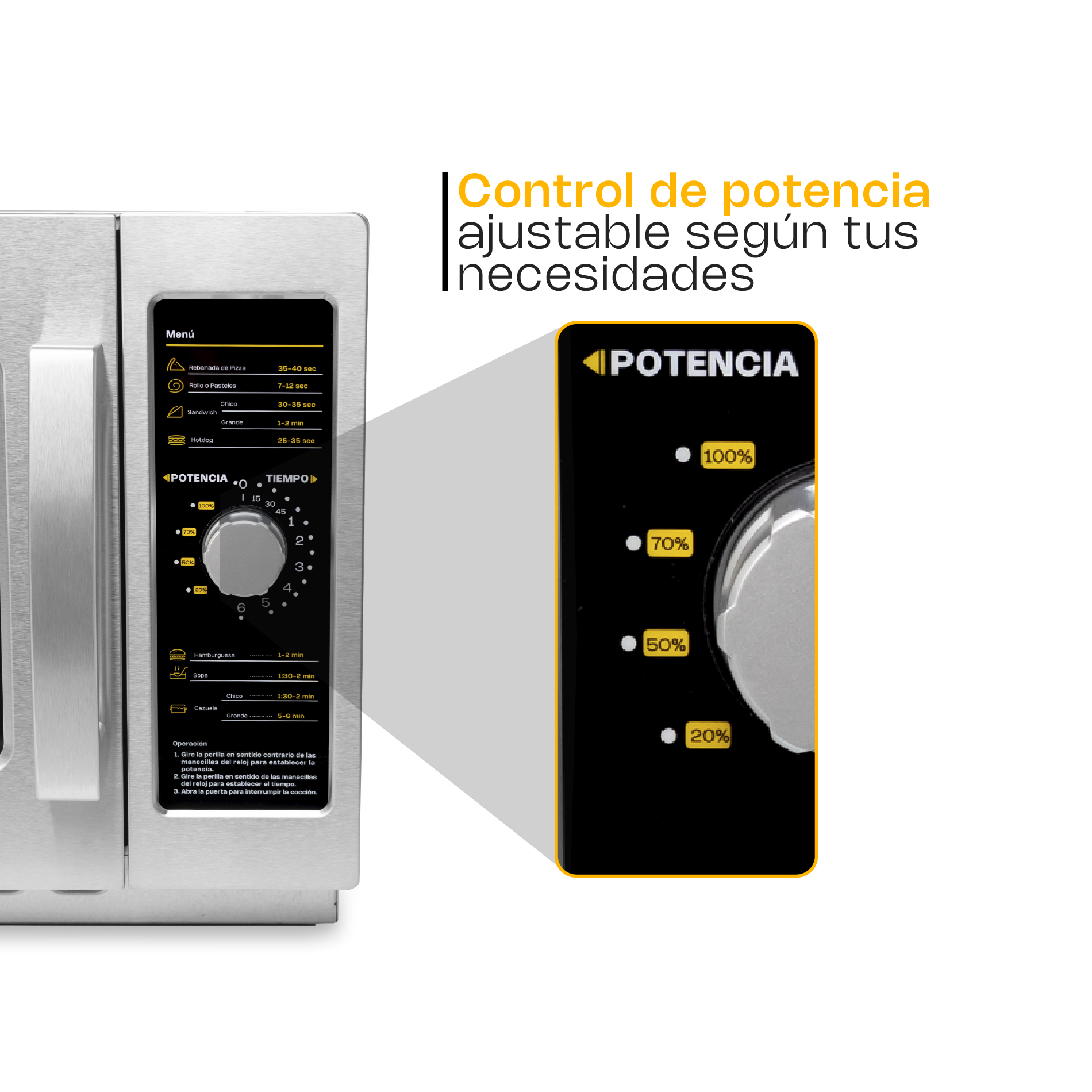 Horno de Microondas Análogo 1.2 pies