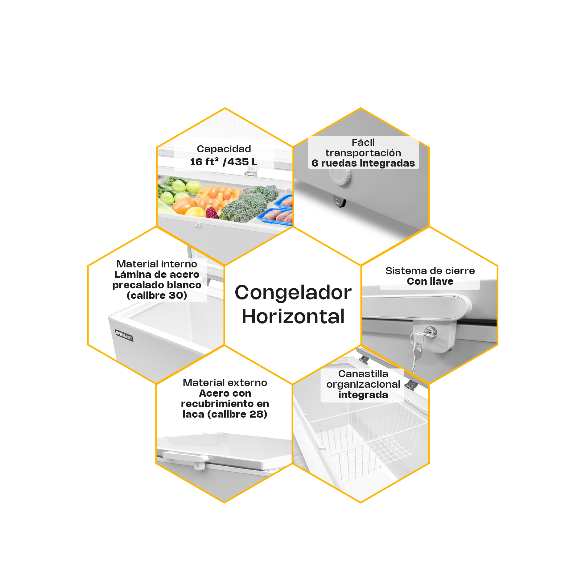 Congelador Horizontal 16 Pies