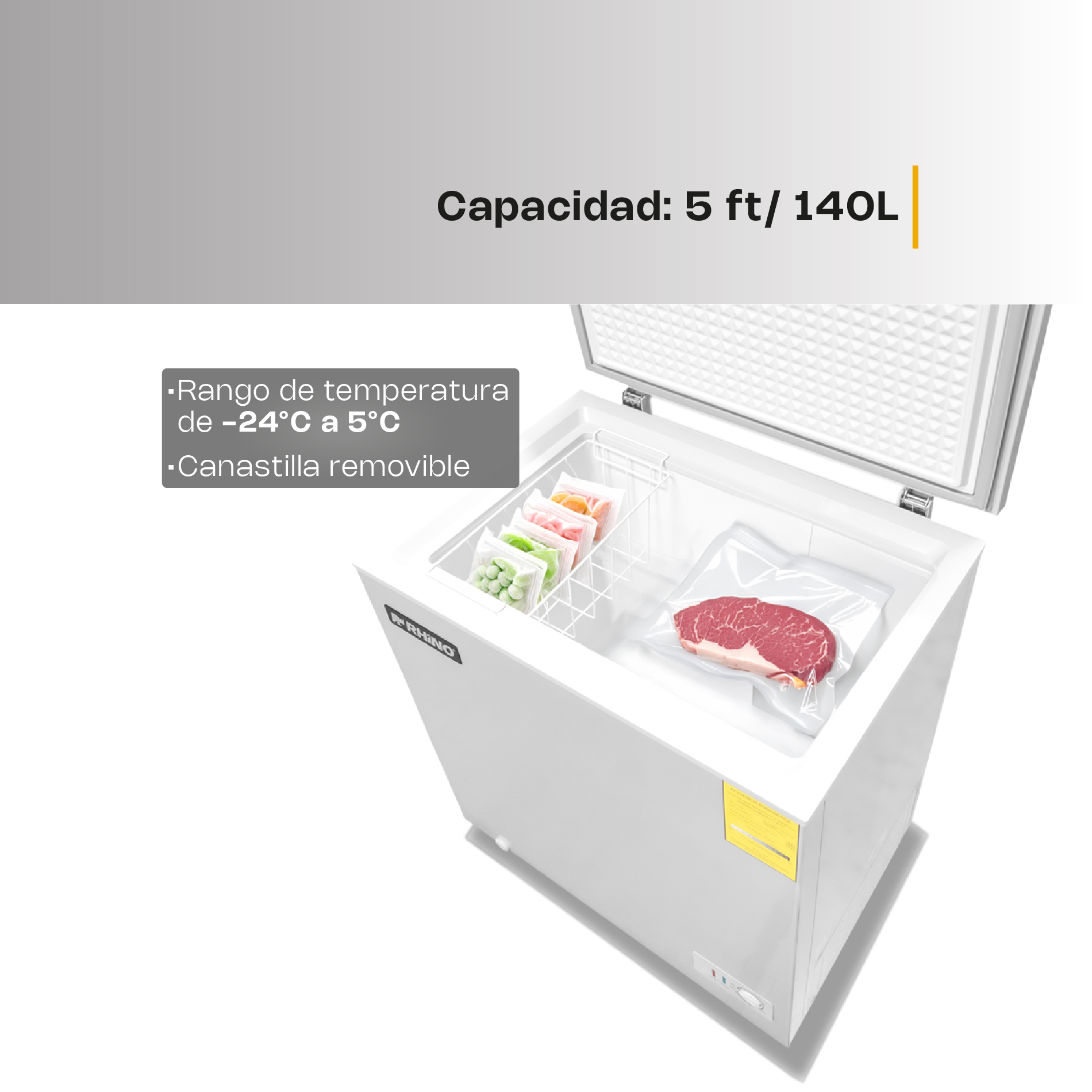 Congelador Horizontal 5 Pies