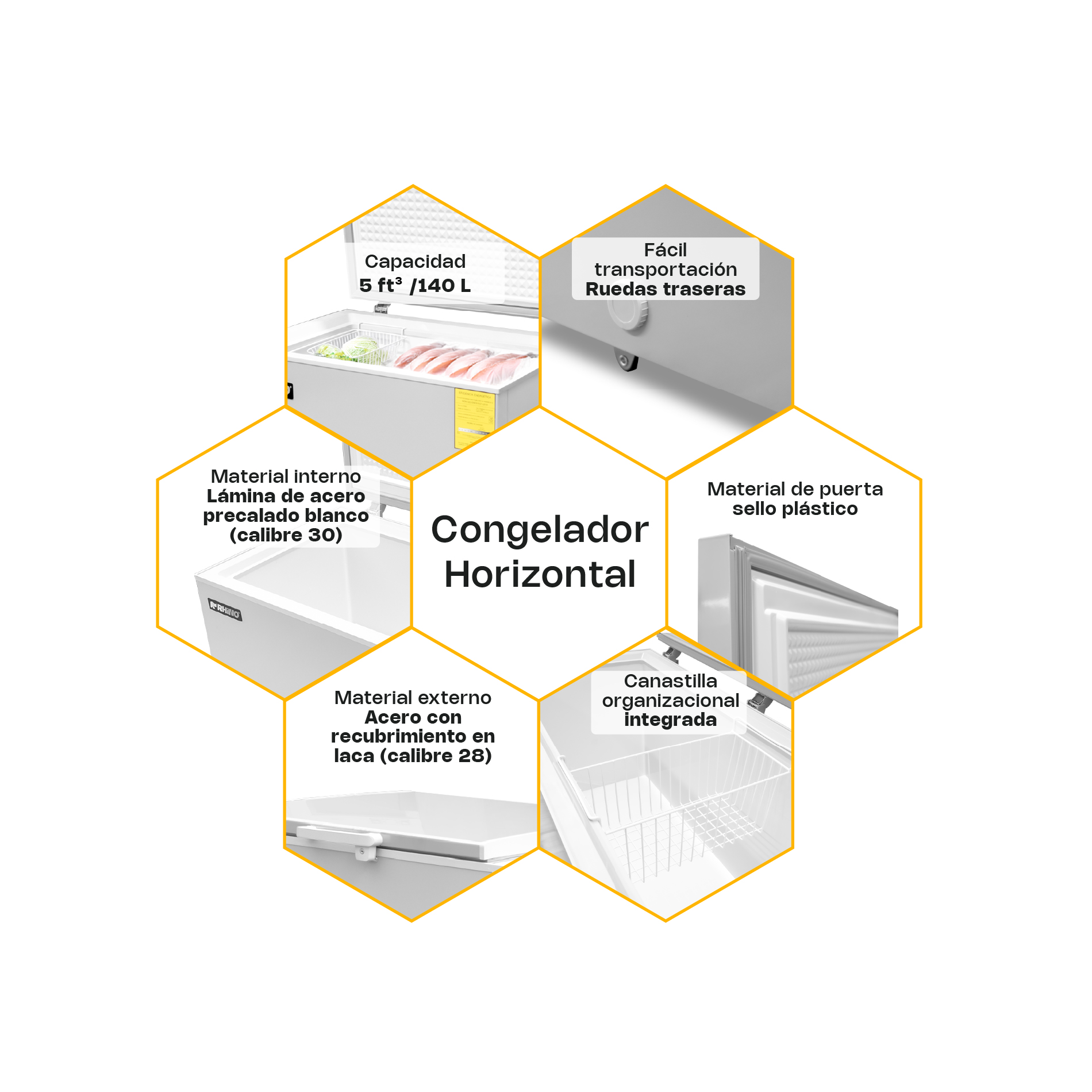 Congelador Horizontal 5 Pies