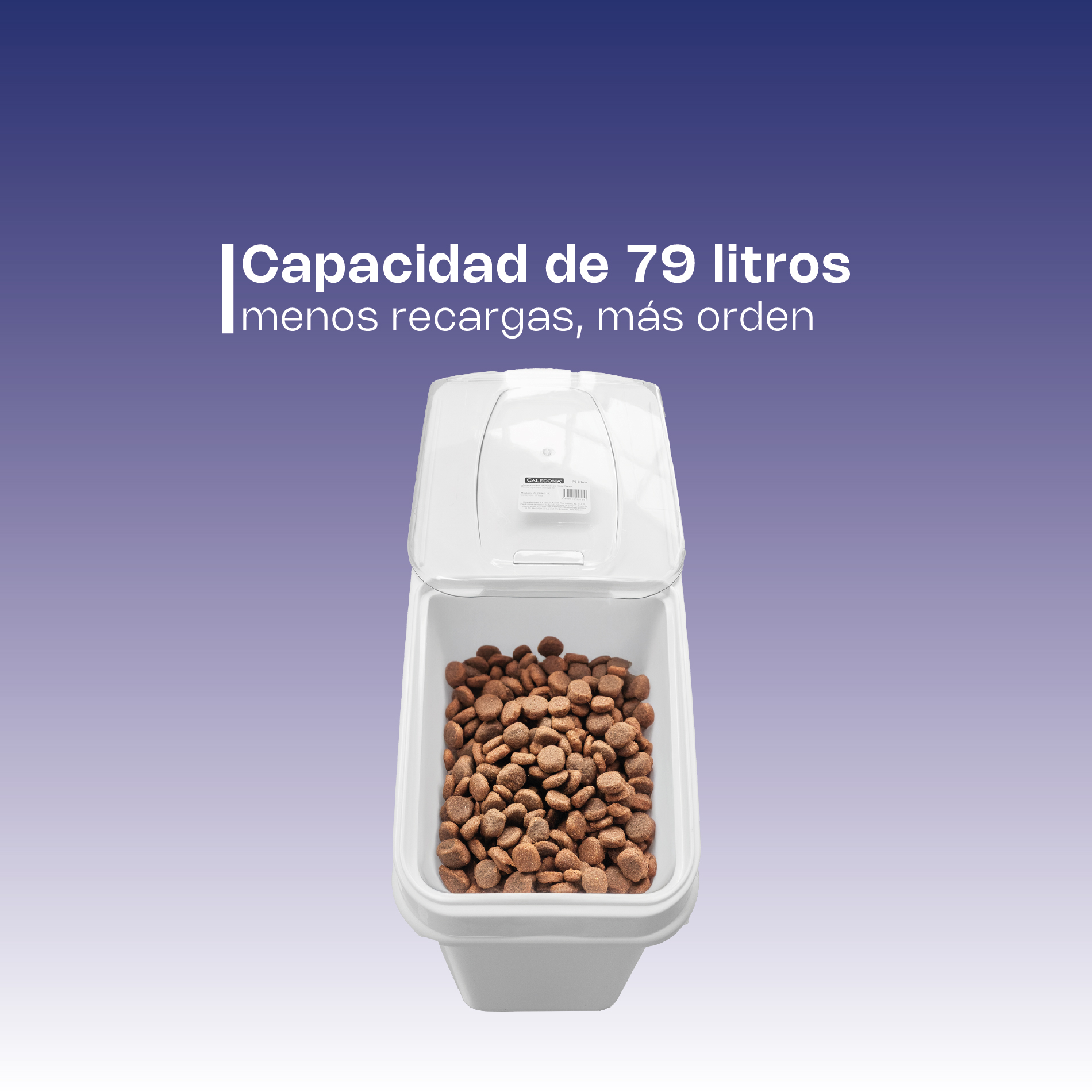 Almacenador para Granos Tipo Estante 79 L