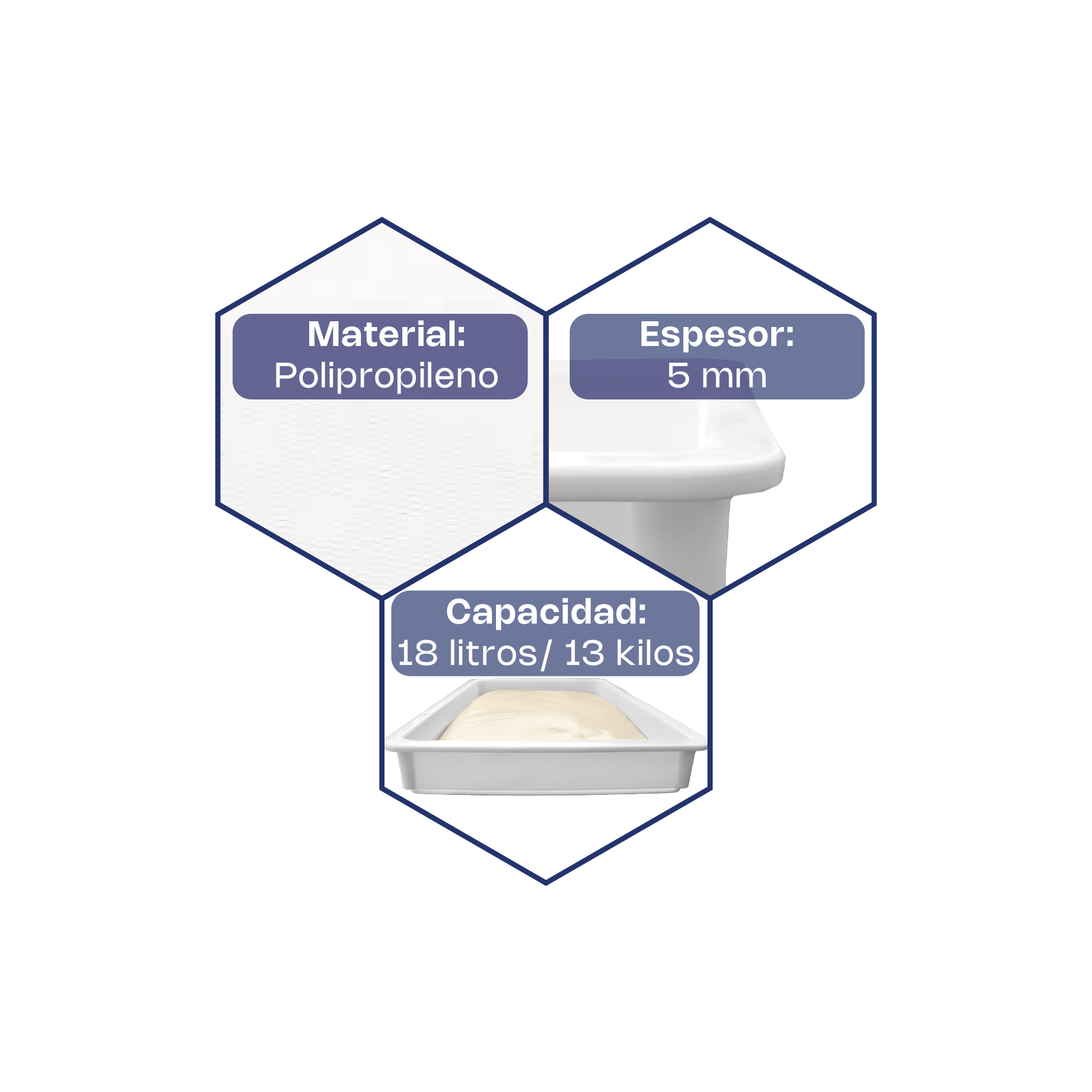 Caja para Masa de Pizza 18 L