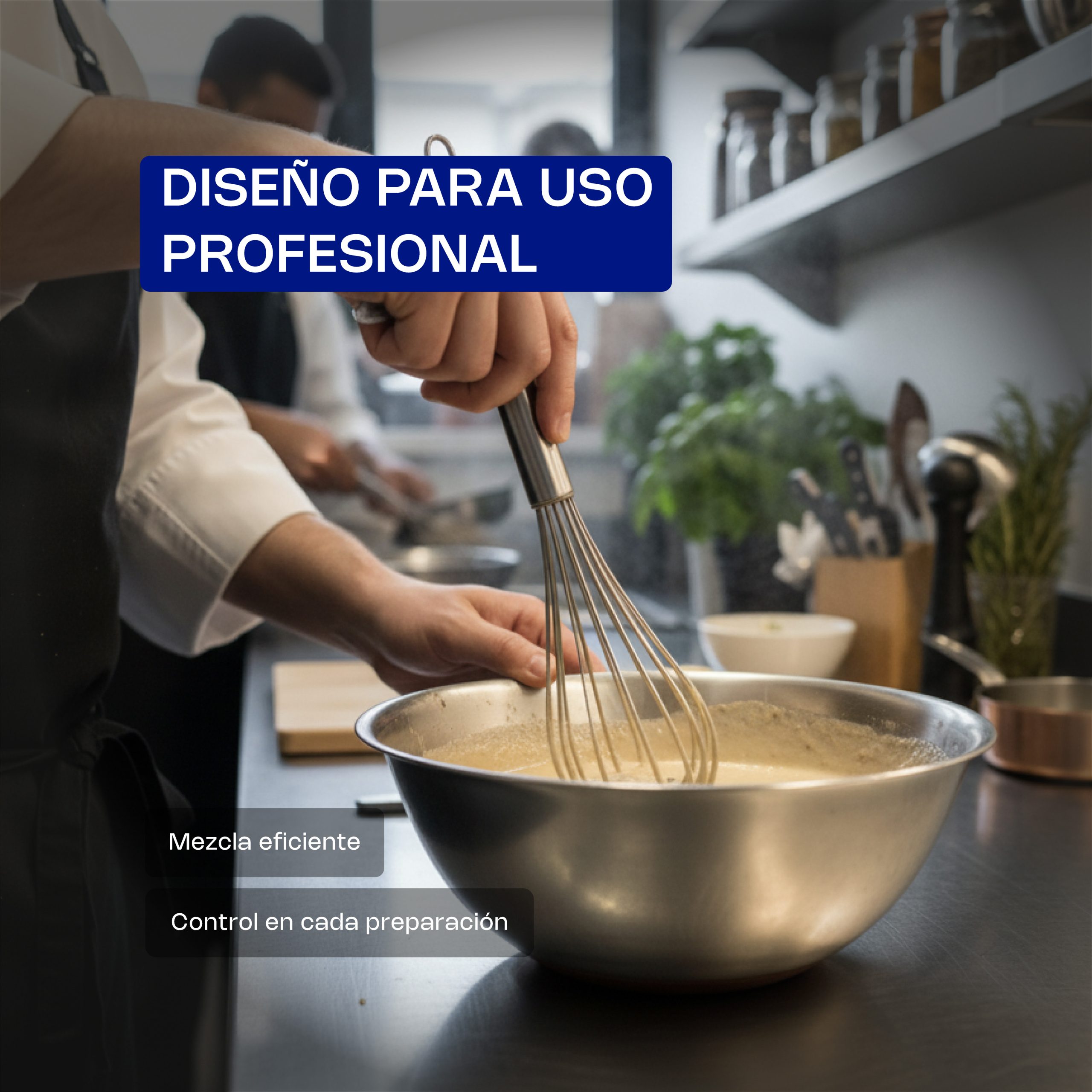 Batidor Francés de Acero Inoxidable 22"