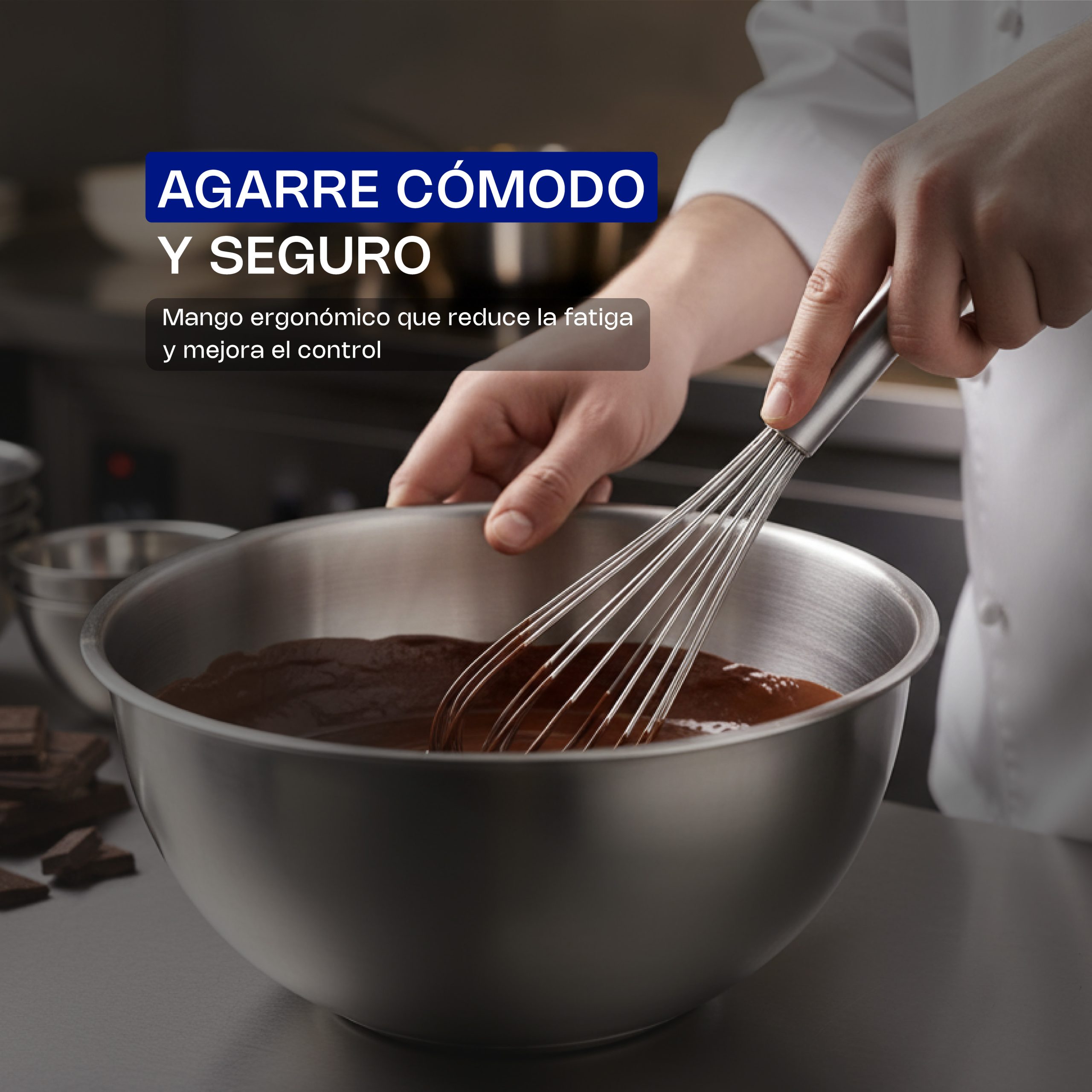Batidor Francés de Acero Inoxidable 24"