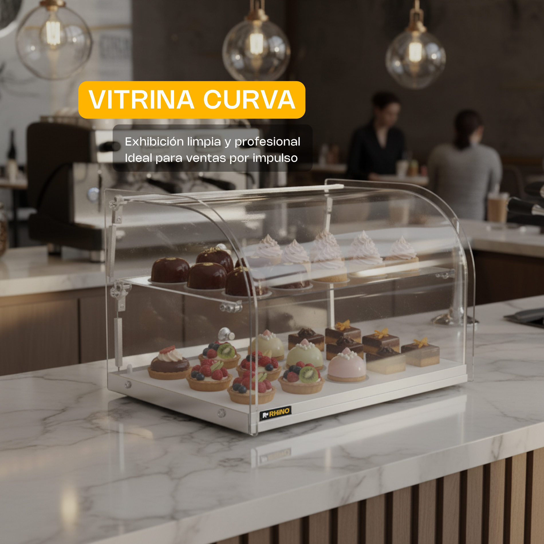 Vitrina Neutra Curva 45 L