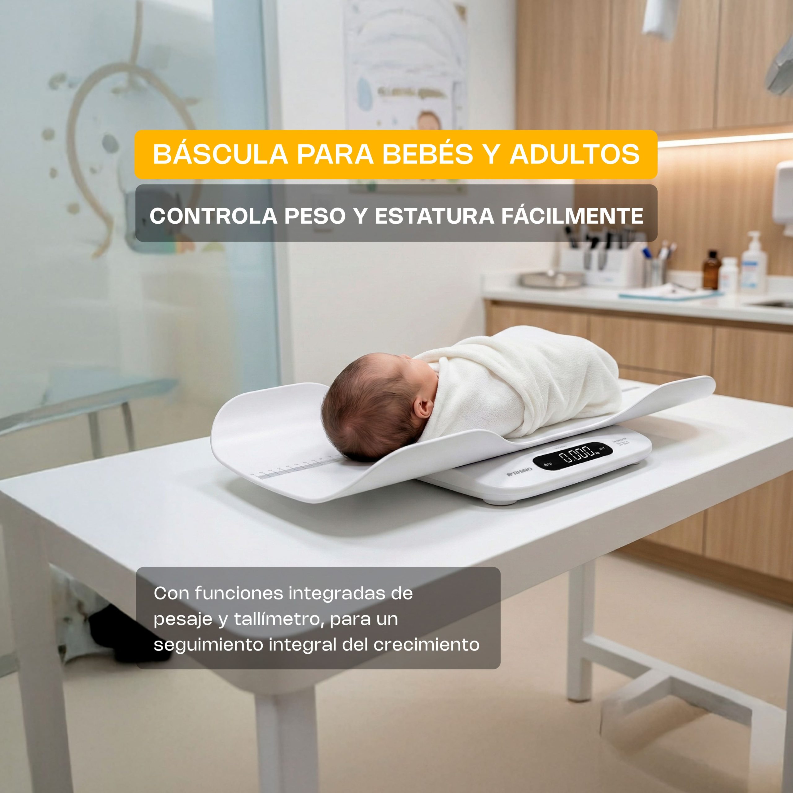 Báscula para Bebés y Adultos 180 kg