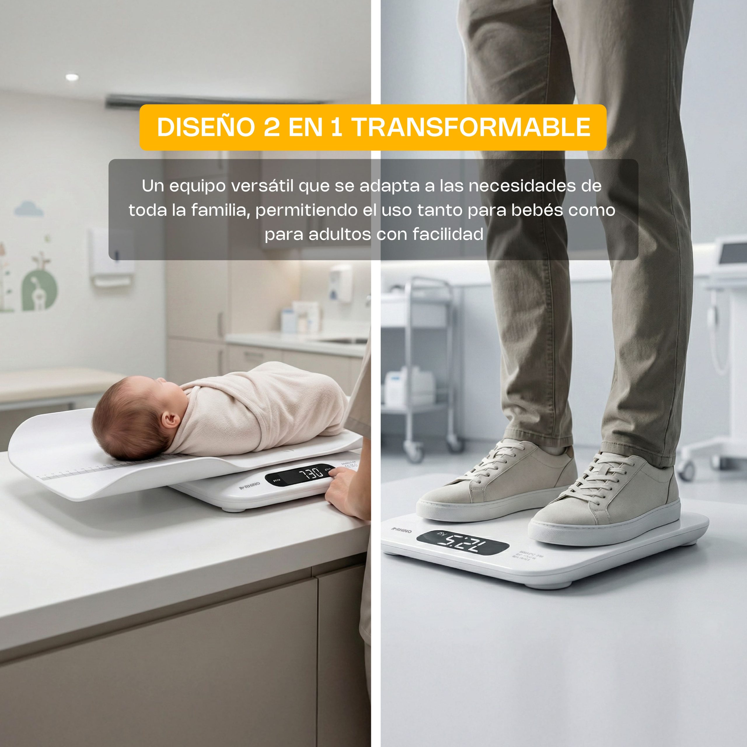 Báscula para Bebés y Adultos 180 kg