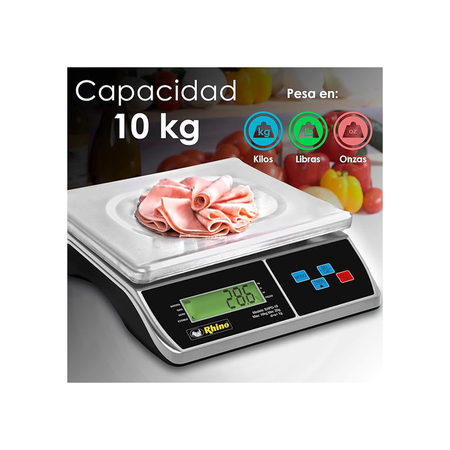 Báscula Electrónica Porcionadora 10 kg