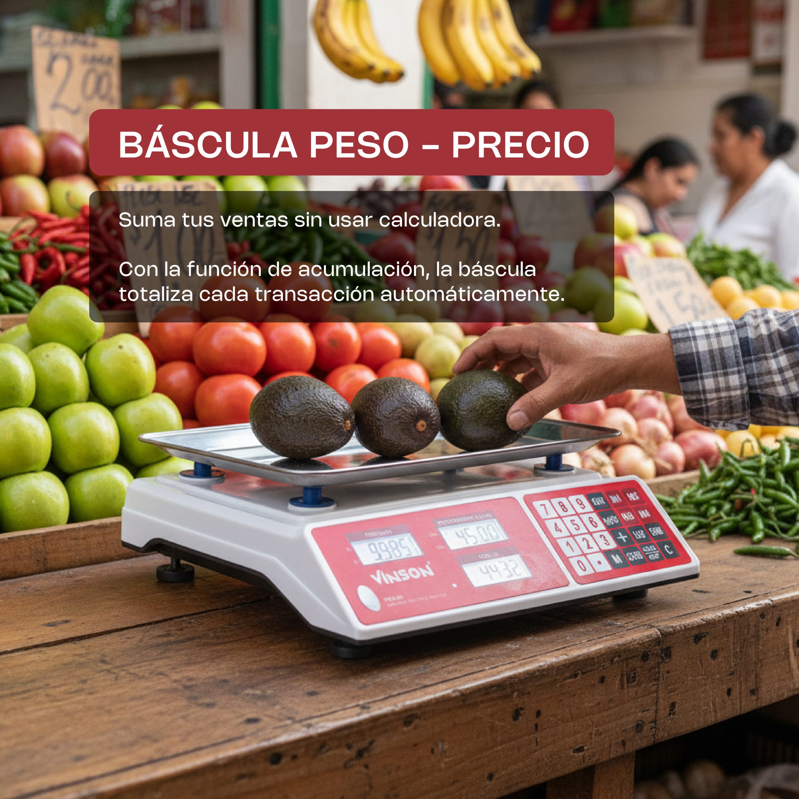 Báscula Electrónica Multifunciones 40 kg
