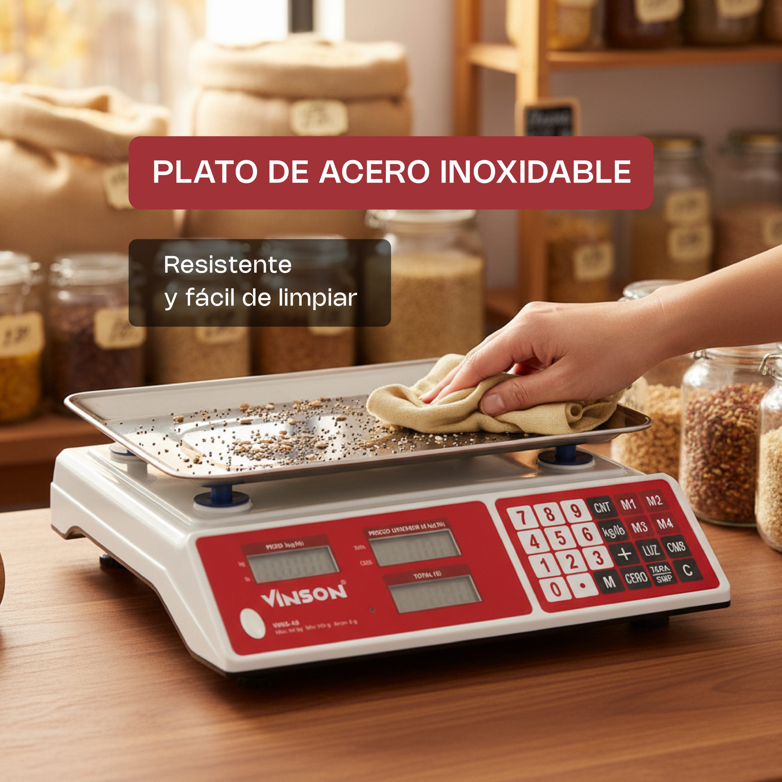 Báscula Electrónica Multifunciones 40 kg