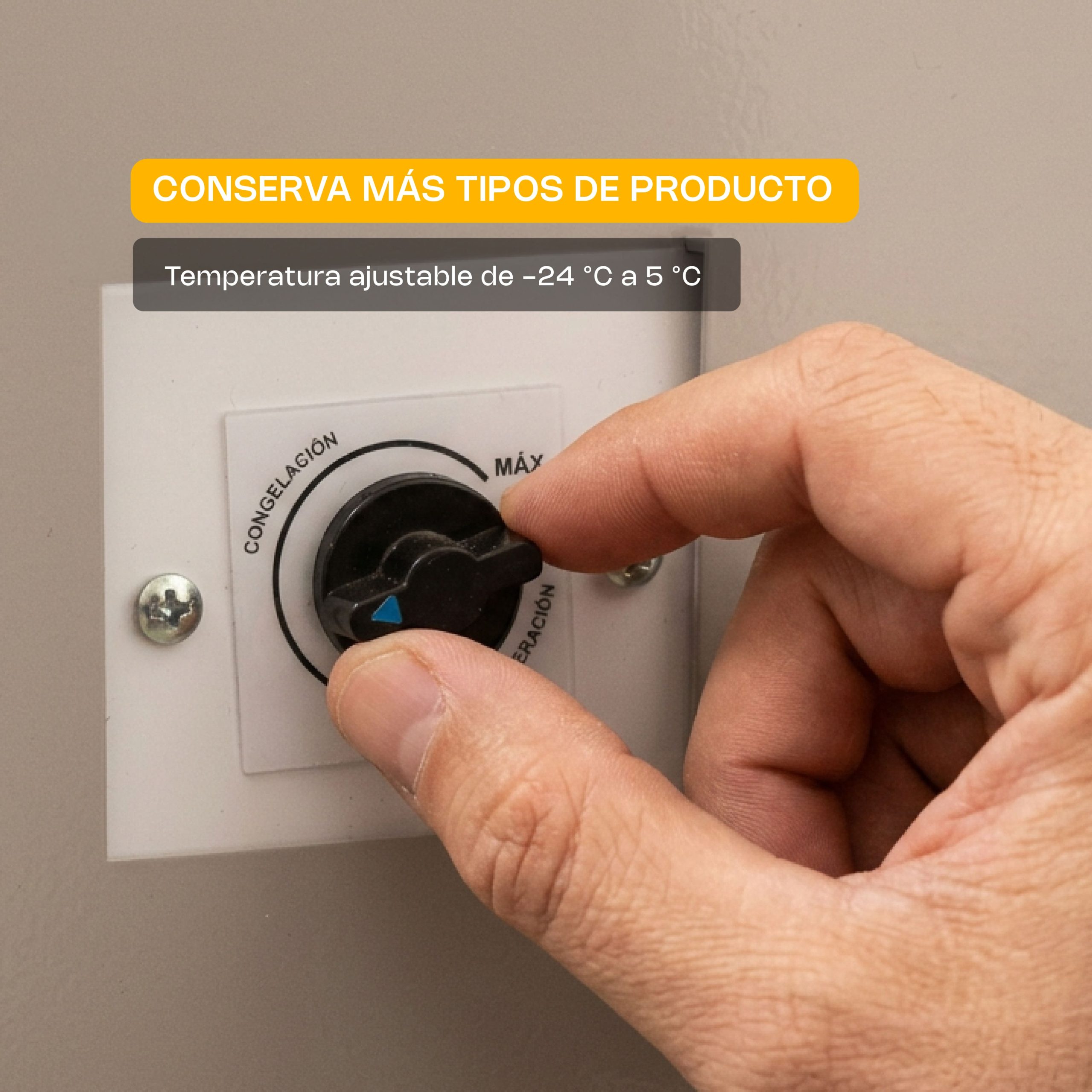 Congelador Tapa de Cristal Plano